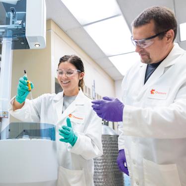 scientists working in a lab