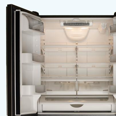 open refrigerator